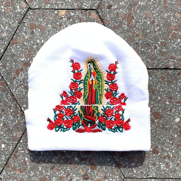 Supreme Guadalupe White Fw18 Beanie 
